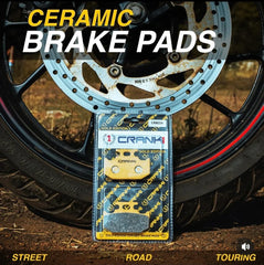 CRANK1 Ceramic Rear Brake Pads for Hero Xpulse 200 4V Rally