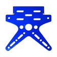 Adjustable Tail Tidy Number Plate Holder/License Plate Holder Bracket - Universal for all Bikes (Blue)
