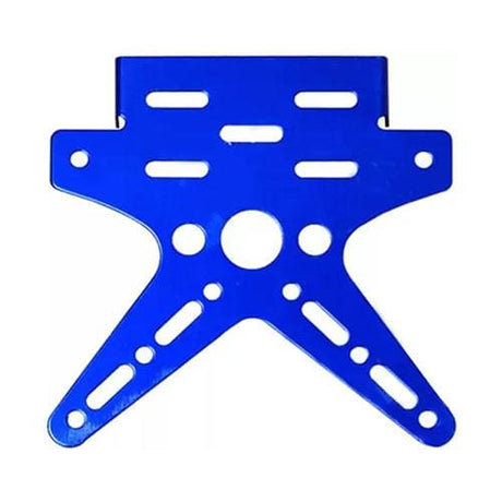Adjustable Tail Tidy Number Plate Holder/License Plate Holder Bracket - Universal for all Bikes (Blue)