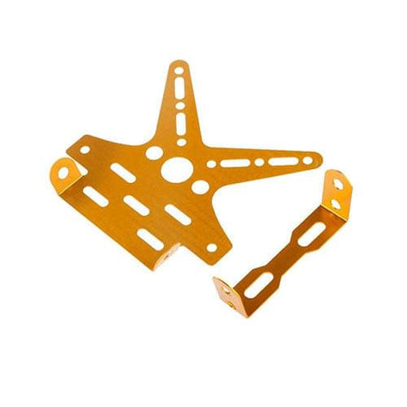 Adjustable Tail Tidy Number Plate Holder/License Plate Holder Bracket - Universal for all Bikes (Gold)