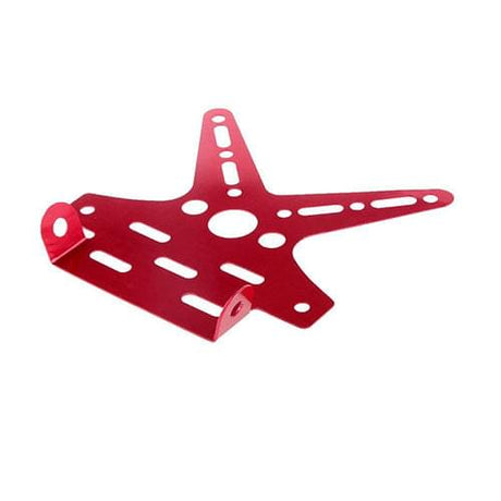 Adjustable Tail Tidy Number Plate Holder/License Plate Holder Bracket - Universal for all Bikes (Red)