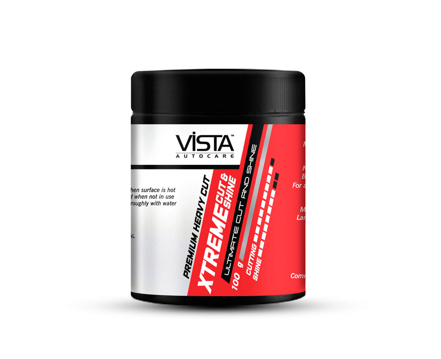 Vista Auto Care Xtreme Cut & Shine 100g car rubbing compound

