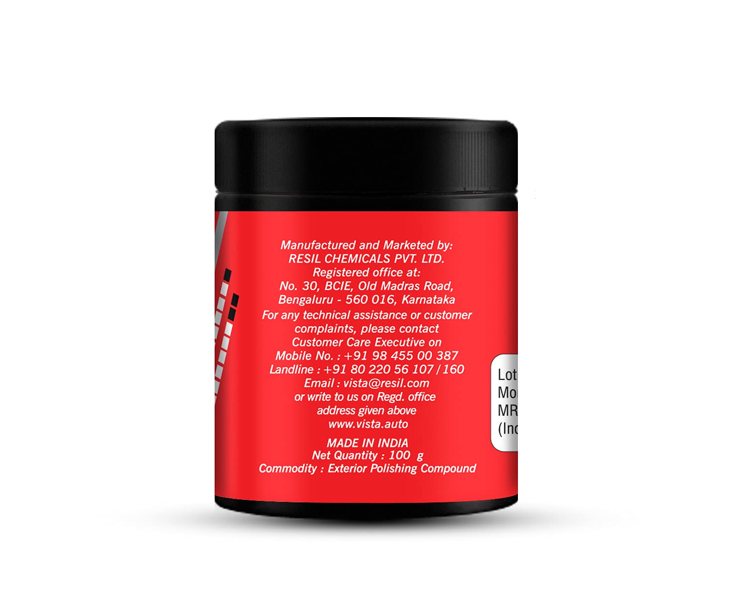 Vista Auto Care Xtreme Cut & Shine 100g car rubbing compound

