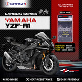 CRANK1 CFB244/4 Carbon Front Brake Pads for Yamaha YZF-R1 2009-2014