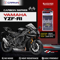 CRANK1 CFB244/4 Carbon Front Brake Pads for Yamaha YZF-R1 2009-2014