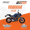 66BHP Race Pro Sintered Brake Pads for Yamaha FZ16 FZ25 Fazer Front 66RP-947 Rear 66RP-432 high performance braking upgrade