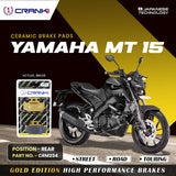 CRANK1 CRM234 ceramic rear brake pads for Yamaha MT-15 motorcycle