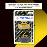 CRANK1 Ceramic Rear Brake Pads CRM234 for Yamaha FZ16 HH Rated Disc Brake Pads
