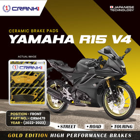 CRANK1 CRM479 ceramic front brake pads for Yamaha R15 V4 2022 2023