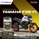 CRANK1 Ceramic Rear Brake Pads for Yamaha FZS-Fi CRM234