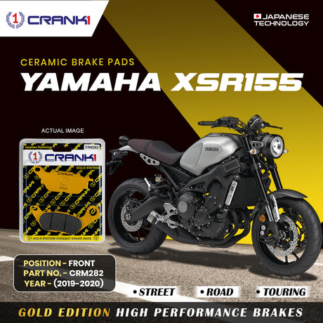 CRANK1 Ceramic Brake Pads for Yamaha XSR155 2019-2020 Front Disc Brake CRM282