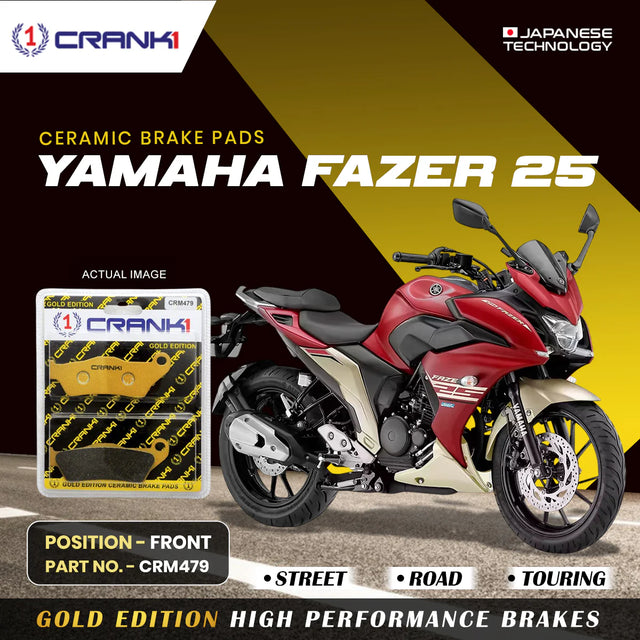 CRANK1 CRM479 ceramic front brake pads for Yamaha Fazer 25 motorcycle