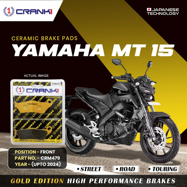Crank1 CRM479 ceramic front brake pads for Yamaha MT-15

