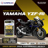 Buy CRANK1 Ceramic Front Brake Pads for Yamaha YZF-R1 2015-2020. HH Rated performance pads with strong bite, high heat resistance, low dust, smooth braking & long life.