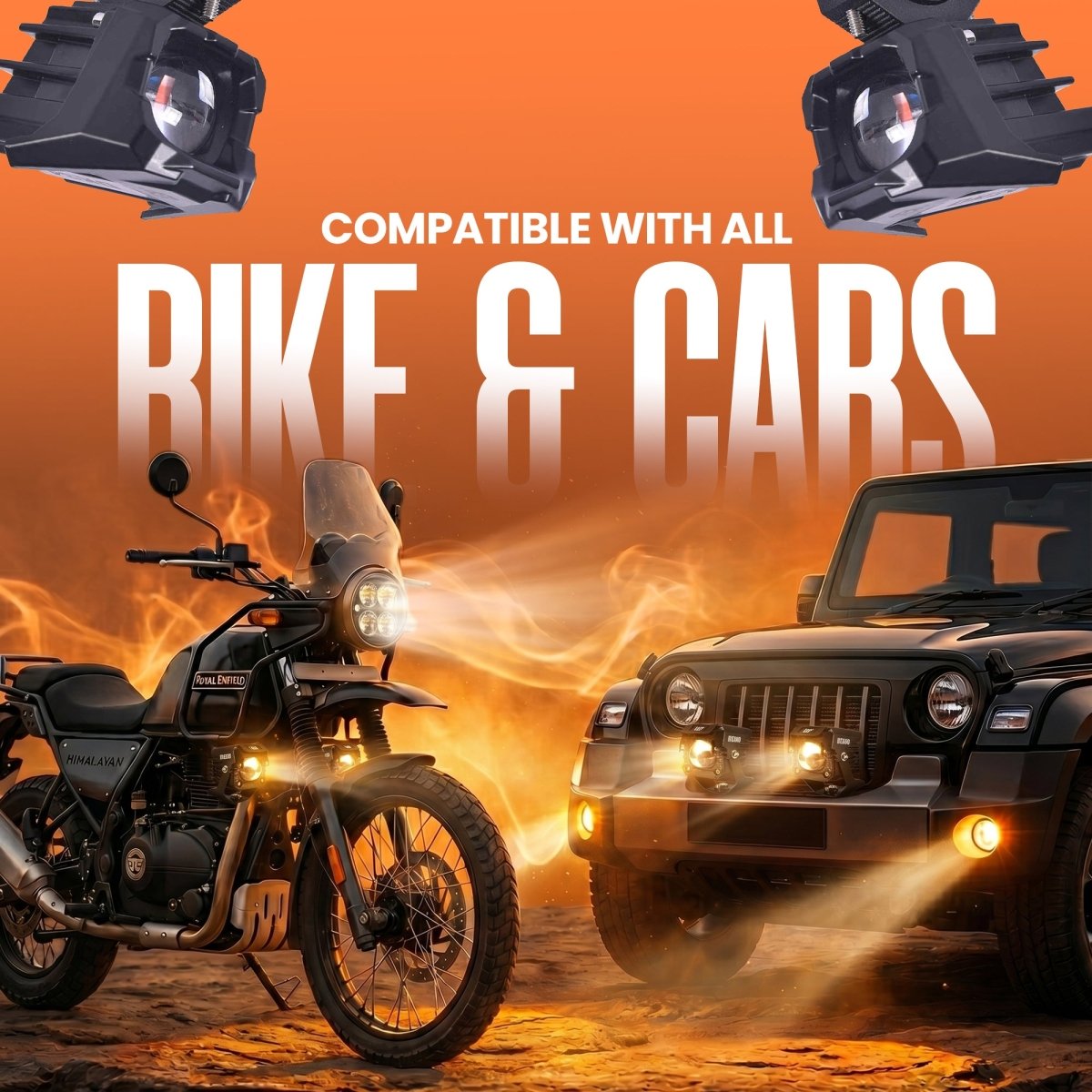 LGP DK34 60W dual beam LED spotlight for bike
