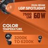 LGP DK330 60W dual beam LED spotlight for bike

