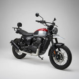 Barrel Rogue 2.0 exhaust Yezdi Scrambler with link pipe performance slip on exhaust India