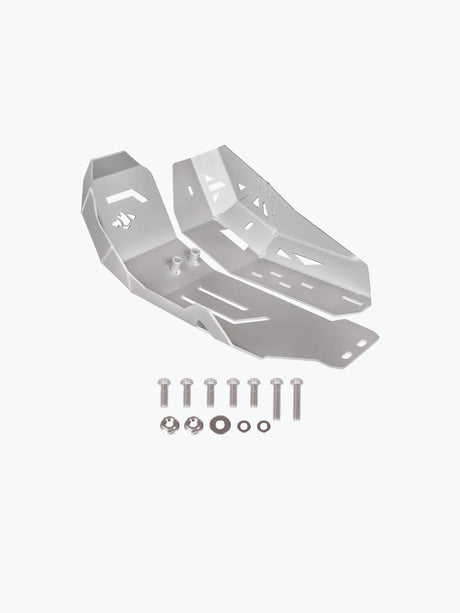 LEGUNDARY CUSTOM Himalayan 450 Vambrace Aluminium Bash Plate Silver Engine Guard
