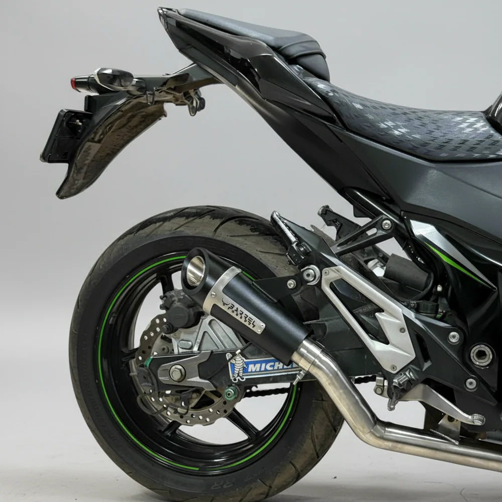 Barrel Outlaw 2.0 stainless steel slip-on exhaust for Kawasaki Z800 motorcycle
