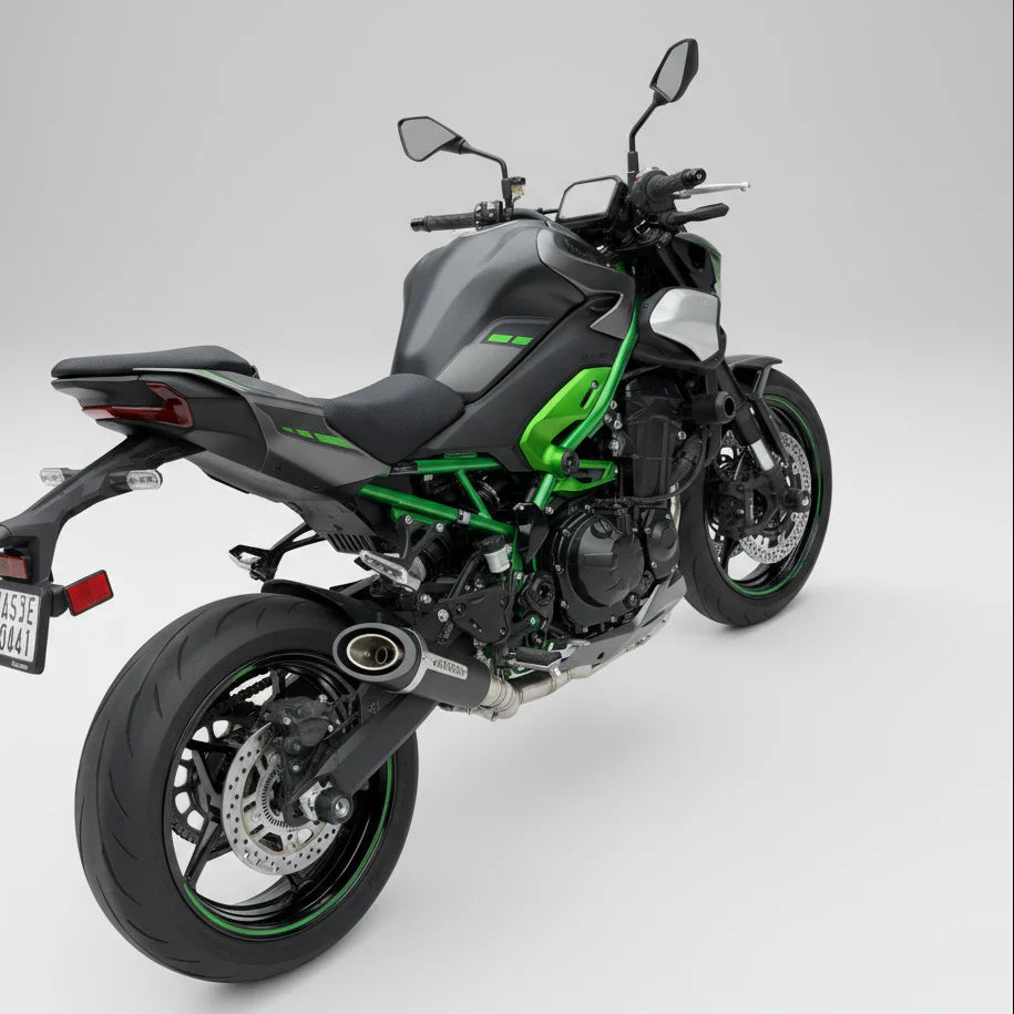 Barrel Outlaw 2.0 full system stainless steel exhaust for Kawasaki Z900 2025 motorcycle