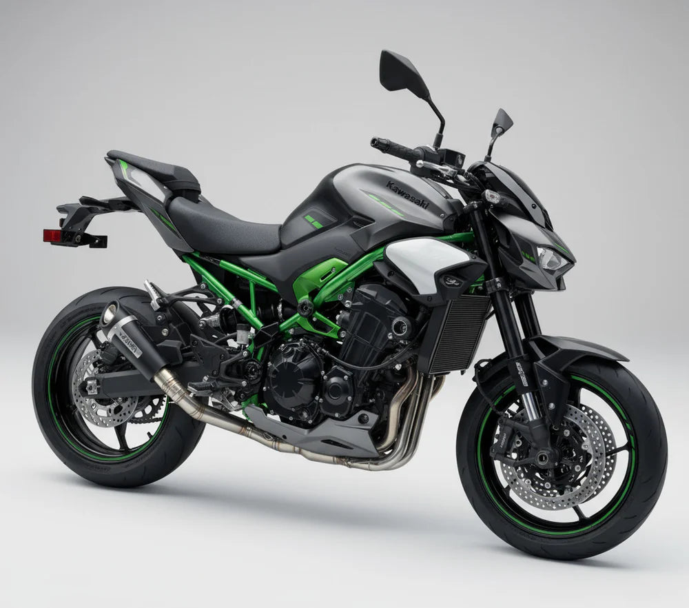 Barrel Outlaw 2.0 full system stainless steel exhaust for Kawasaki Z900 2025 motorcycle