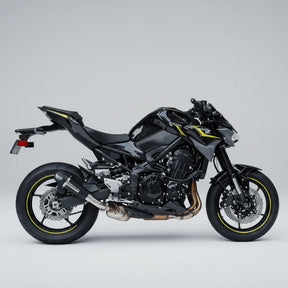Barrel Outlaw V2 stainless steel slip-on exhaust with link pipe for Kawasaki Z900 motorcycle