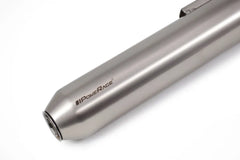 Powerage Slip-On Exhaust Brushed Steel Short Type for Royal Enfield 350 500 Performance Exhaust