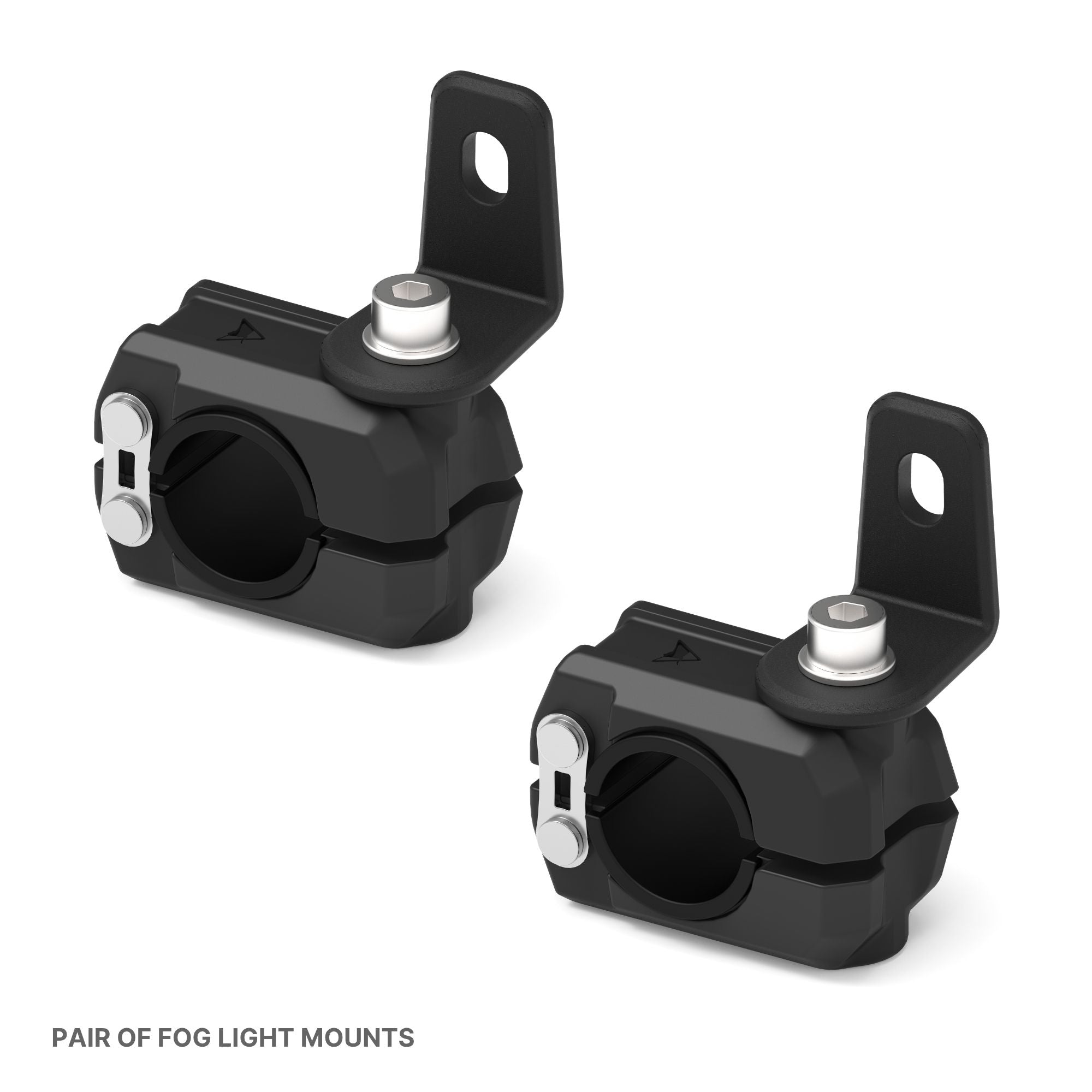Auto Engina Universal Fit Fog Light Mount Clamps for 19-27mm Motorcycle Crash Guards and Frame Tubes