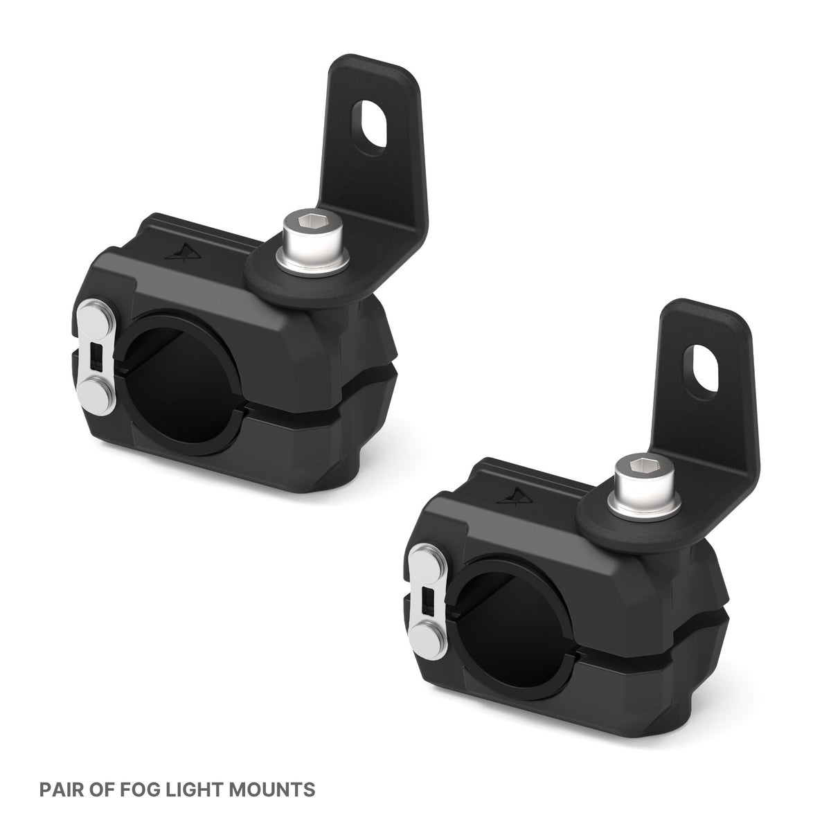Auto Engina Universal Fit Fog Light Mount Clamps for 19-27mm Motorcycle Crash Guards and Frame Tubes