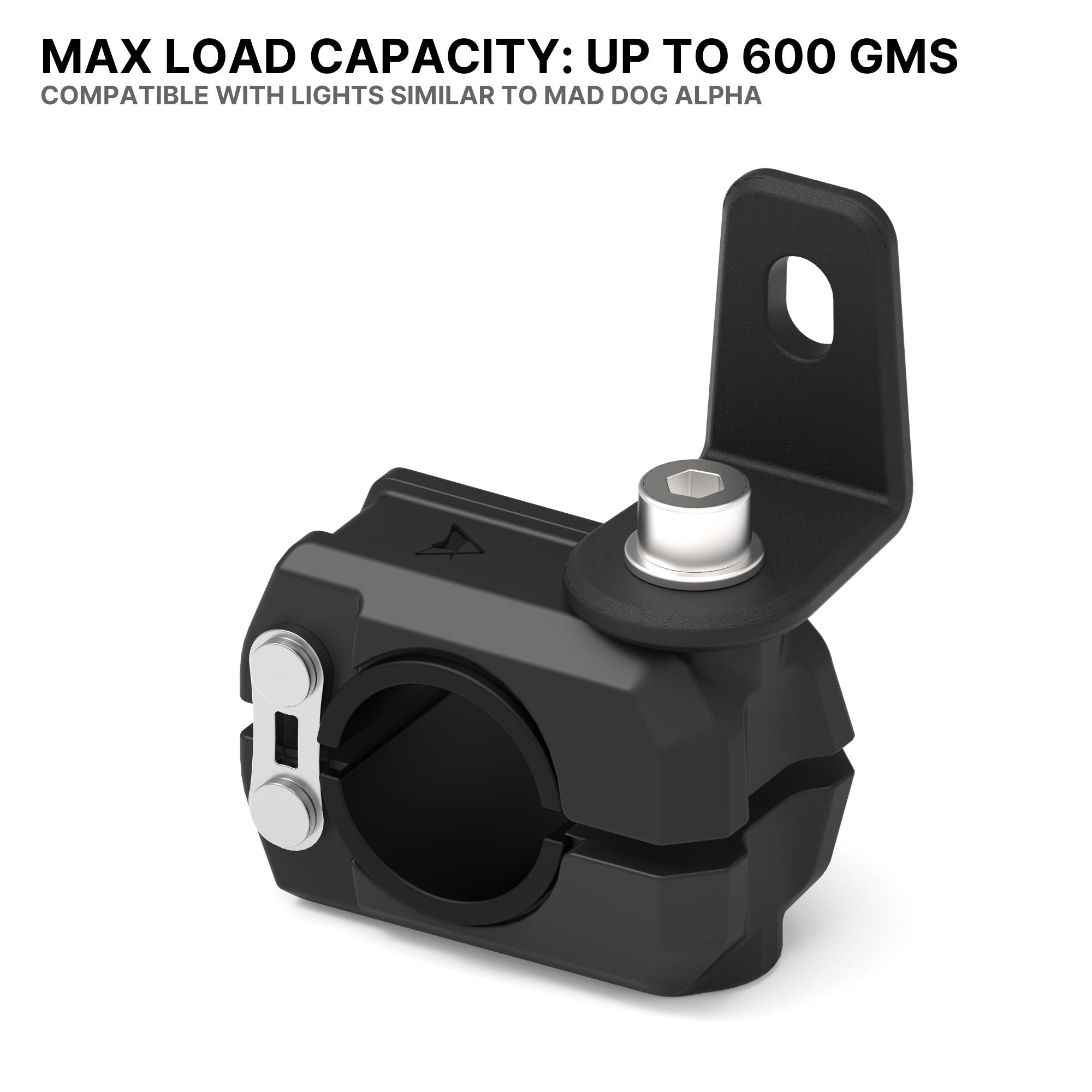 Auto Engina Universal Fit Fog Light Mount Clamps for 19-27mm Motorcycle Crash Guards and Frame Tubes