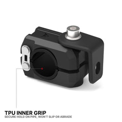 Auto Engina Universal Fit Fog Light Mount Clamps for 19-27mm Motorcycle Crash Guards and Frame Tubes