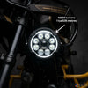 ZANA Universal DRL-R 60 120W LED Motorcycle Fog Lights with Dual Colour DRL, Amber Covers, Black Covers and Complete Wiring Kit | Legendary Custom