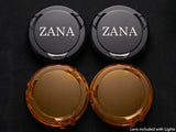 ZANA Universal DRL-R 60 120W LED Motorcycle Fog Lights with Dual Colour DRL, Amber Covers, Black Covers and Complete Wiring Kit | Legendary Custom