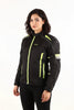 Lone Ranger Women Addon Pro Black Neon Green Level 2 Armored Motorcycle Riding Jacket