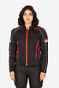 Lone Ranger Women Addon Pro Black Red Level 2 Armored Motorcycle Riding Jacket