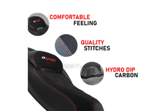 AEROX155 V2 TOURING SEAT ( Black With Red logo) | Yamaha Aerox 155