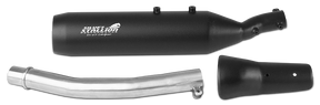 Silver Stallion Outlander exhaust for Royal Enfield Bear 650 available in silver matte black and brushed finish