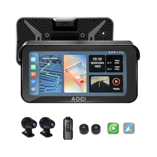 Aoocci C6 Pro All-in-One Motorcycle Dash Cam with GPS and Anti-Theft System