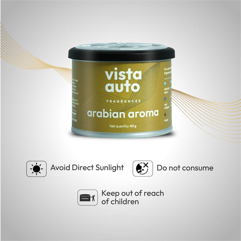 VISTA Auto Care Aura Natural Fiber Car Freshener Arabian Aroma 40 g pack