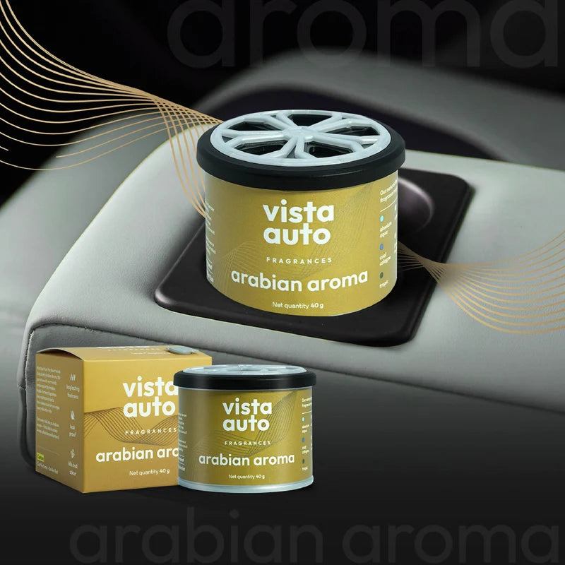 VISTA Auto Care Aura Natural Fiber Car Freshener Arabian Aroma 40 g pack