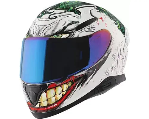 TheBuyBox Axor Apex Dc Joker ISI ECE DOT Certified Full Face Dual Visor Helmet Motorbike Helmet