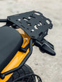 LEGUNDARY Custom Gopher luggage carrier for Royal Enfield Guerrilla 450 black rear rack with plate