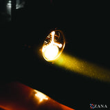 ZANA Universal DRL R-35 70W LED Motorcycle Fog Lights with Amber DRL, Yellow & White Beam Modes, Wiring Harness and Crash Guard Clamps | Legendary Custom