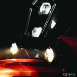 ZANA Universal DRL R-35 LED Motorcycle Fog Lights | 70W | Up to 9,000 Lumens | Dual Beam | IP68 Waterproof
