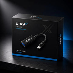 STRYX Type-C to USB 3.1 OTG Cable with CNC Aluminium Housing and Braided Cable for High-Speed 10Gbps Data Transfer