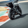 Barrel Rogue black stainless steel slip-on exhaust with link pipe for KTM Duke 390 RC 390 Adventure 390 and Duke 250
