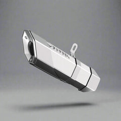 Barrel Rogue 2.0 exhaust for TVS Apache RR 310 BS4 BS6 with subheader pipe black and steel performance exhaust