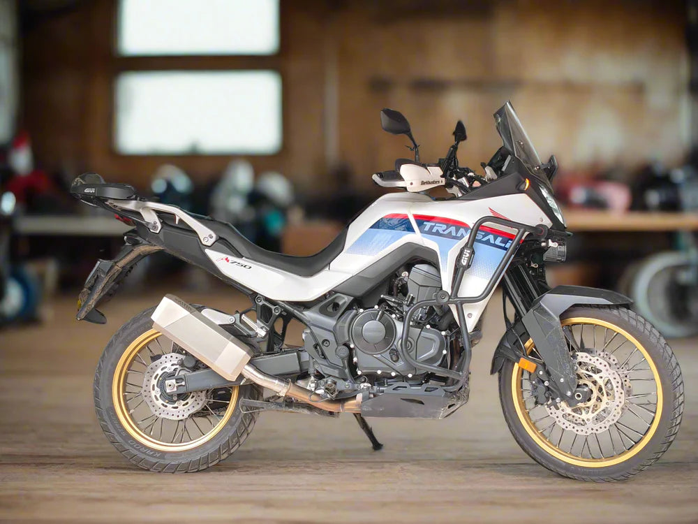 Barrel Storm stainless steel slip-on exhaust for Honda XL750 Transalp motorcycle