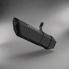 Barrel Rogue 2.0 exhaust for TVS Apache RR 310 BS4 BS6 with subheader pipe black and steel performance exhaust