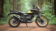 Rogue 2.0 stainless steel exhaust for Royal Enfield Himalayan 450 available in black and silver with decat pipe option